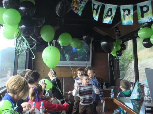 Kids On Ultimate Party Bus